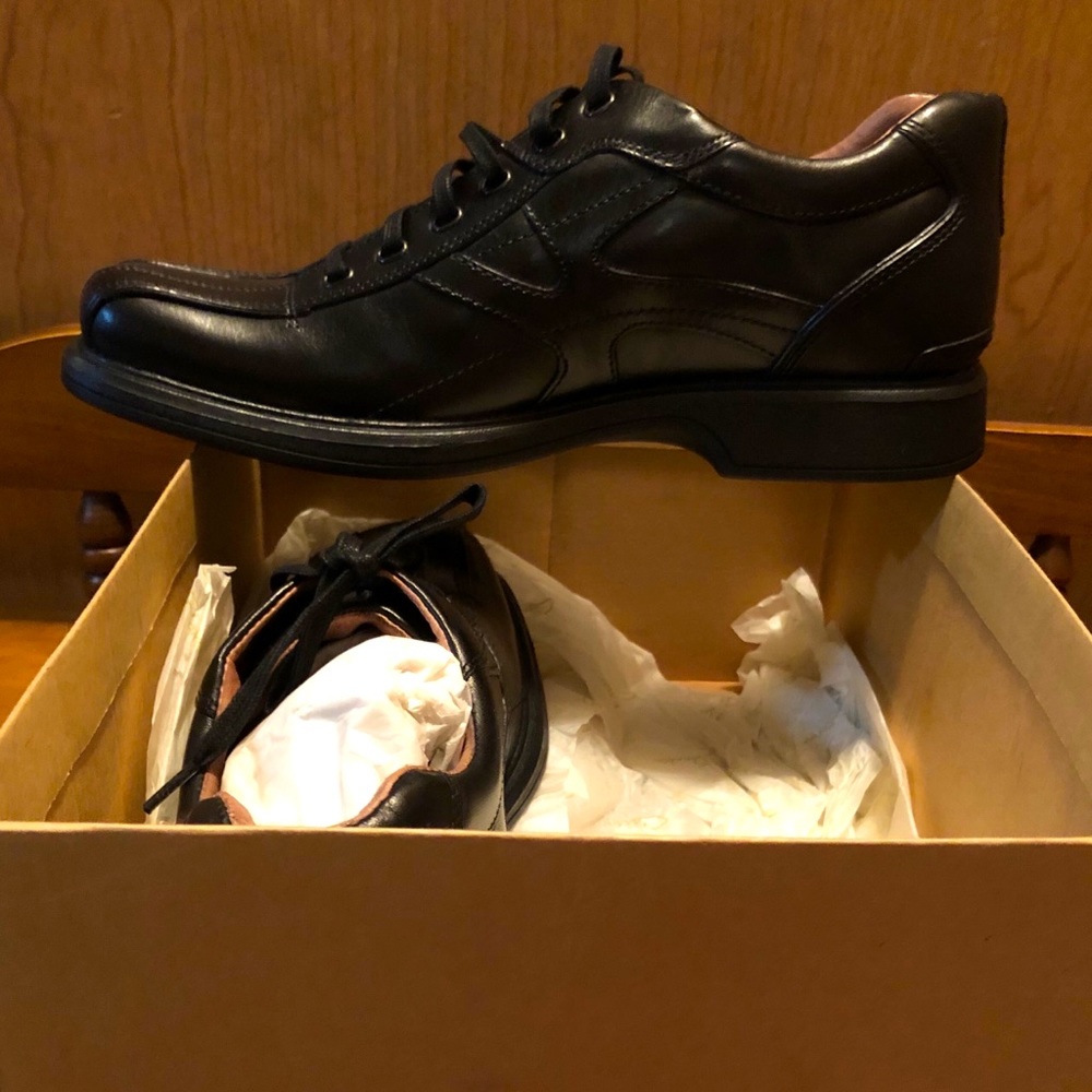 Men’s Clark Shoes Black Frequency New